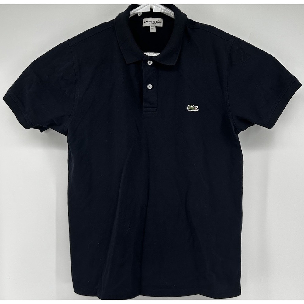 Lacoste Classic Fot Short Sleeve Polo Shirt Navy Blue Men's Size Large